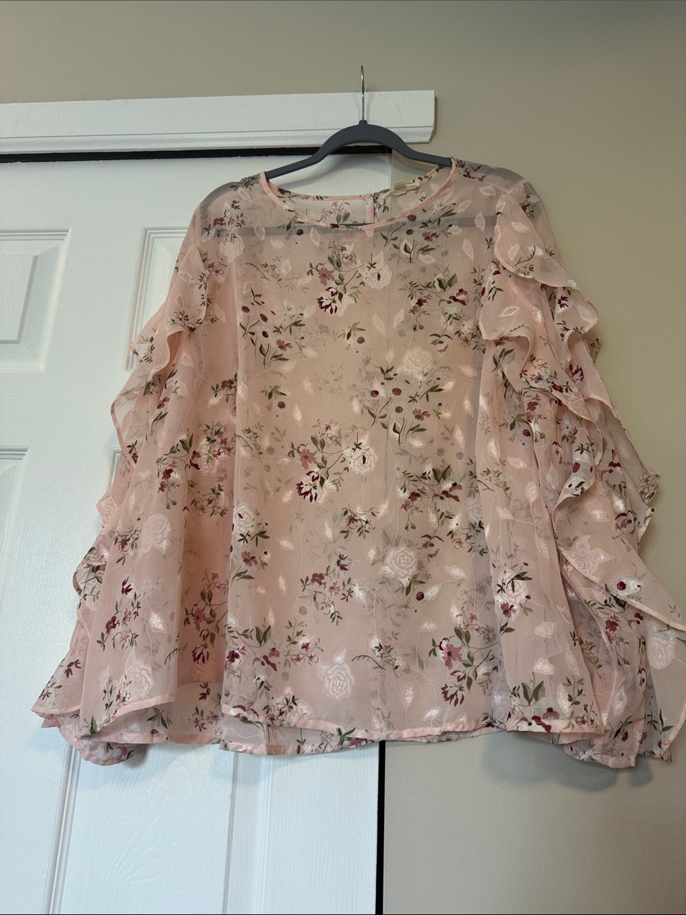 BiBi Ruffled Floral Floral Blouse